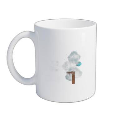 Imagem de Caneca Xícara de Café Porcelana 300ml Guerreiro de Videogame Pixelizado