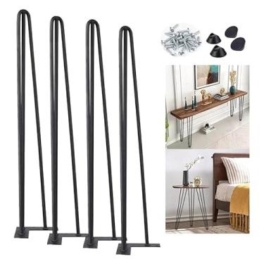 Imagem de Pernas de armário de metal mesa de centro pés de armário de TV de metal pernas de armário de cozinha substituição de móveis pernas de sofá banquinho de mesa pernas de metal casa DIY projeto para casa