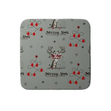 Imagem de Ladrilho Decorativo de Cerâmica Girafa com Coroa de Flores