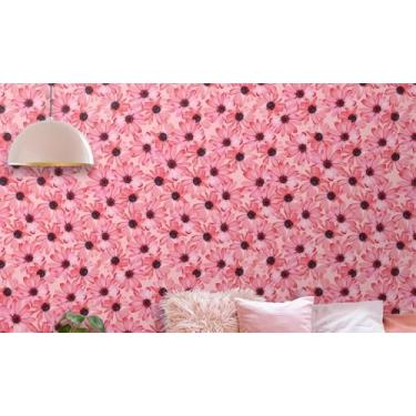 Imagem de Rolo Papel de Parede Auto Adesivo Lavável Full-HD Interno ou Externo Flores e Floral(3,0 x 0,47 metros,04)