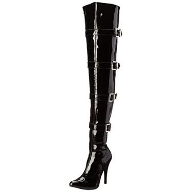 Imagem de Ellie Shoes Bota de neve feminina 511-Buckleup, Preto, 12