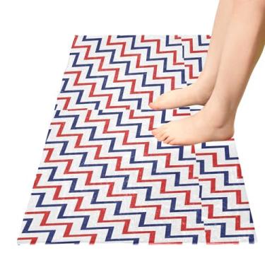 Imagem de TSENQUE Tapete de banheiro xadrez ondulado, design de cozinha, tapete de entrada, antiderrapante, antifadiga, para cozinha, decoração de casa, 99 x 50 cm