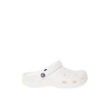 Imagem de Crocs Tamanco clássico unissex, branco, 37 EU