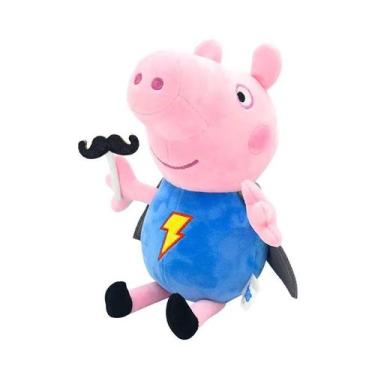 Imagem de Boneca De Pelúcia Peppa Pig De 30CM Com Roupas De Algodão PP, Família,