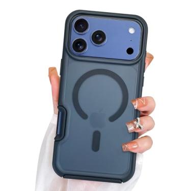 Imagem de DOTARA Capa magnética para iPhone 17 Pro de 6,3 polegadas, compatível com câmera Magsafe preta translúcida fosca à prova de choque fina capa de telefone para mulheres e meninas, 16.0 cm