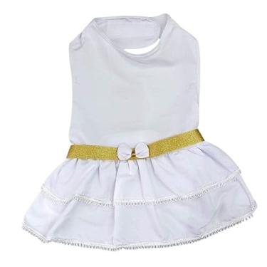 Imagem de Roupinha para Cães e Gatos Vestido Ano Novo Elegante E Prático Adequado Para Uso Doméstico E Ao Ar Livre (M)