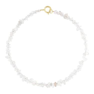 Imagem de KELITCH Colar de pedras coloridas moda feminina requintado colar de contas turquesa estilo boêmio joia à prova d'água joia irregular pedra natural presente, Pedra natural