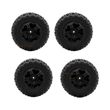 Imagem de Pneu E Roda Hexagonal De 12mm Para Upgrade De Carro Controle Remoto Tr