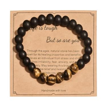 Imagem de Pulseiras com contas, pulseira de pedras preciosas de cristal de cura natural, One Size, Pedra, Sem Pedra Preciosa