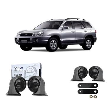 Imagem de BUZINA AUTOMOTIVA CARACOL (PAR) GRAVE/AGUDO PARA SANTA FE 2001 > 2016 - TIGR AUTO