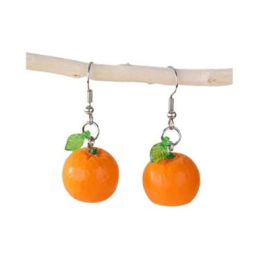 Imagem de Brincos De Moda Feminina Com Design De Frutas E Folhas, Mirtilo, Limão