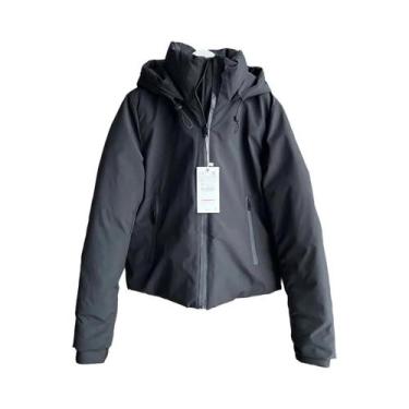 Imagem de Jaqueta Curta Feminina Com Capuz, Acolchoada E Quente, Impermeável, Pa