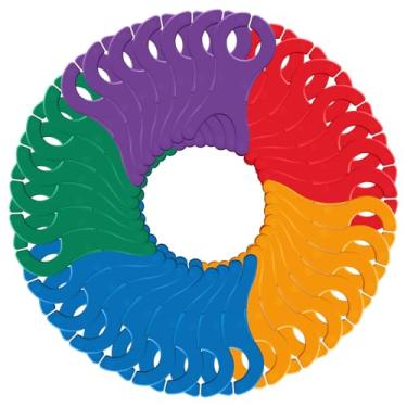 Imagem de 40 peças bobinas de fio grande carretel linha tricô costura crochê tecelagem enrolador ferramenta ponto cruz bobina organizador suporte de linha (5 cores)