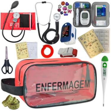 Imagem de Kit De Enfermagem Completo Medidor Glicose Aparelho Pressao - PREMIUM,