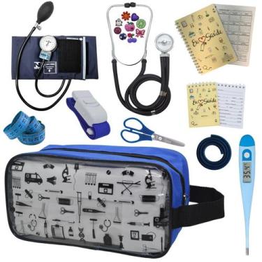 Imagem de Kit Enfermagem Profissional Glicose Estagio Saude Completo - PREMIUM, 