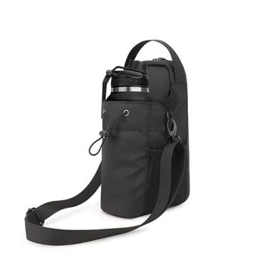 Imagem de OHLI Bolsa de ginástica magnética para homens e mulheres – Garrafa Sling com acessório magnético | Suporte para garrafa de água, bolsa de ginástica, bolsa transversal para viagens, esportes, trabalho