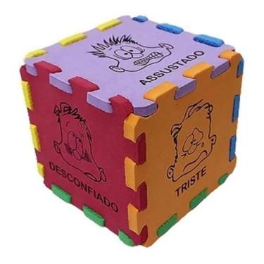 Imagem de Dado pedagógico de expressões - CRIATIVA MATERIAIS EDUCATIVOS