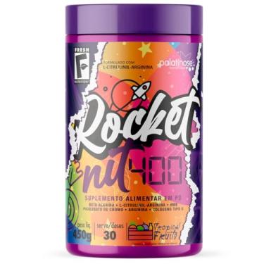 Imagem de Pré-Treino Rocket Nit 400 Frutas Tropicais 450g - Sem Cafeína | Fresh Nutrition