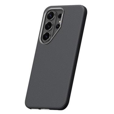 Imagem de POYUFRG Capa fina para Samsung Galaxy S26 Ultra/S26 Plus/S26, capa de telefone antiimpressão digital fosca com moldura de metal, capa de proteção de lente, preta, S26 Ultra