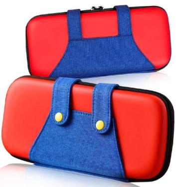 Imagem de Bolsa Case Compatível Com Nintendo Switch Jogos Cabos Proteção Viagem 
