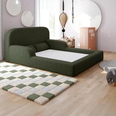 Imagem de Cama Montessoriana Casal Encanto 100% Espuma Boucle - Keiko Colchões, 