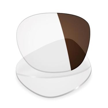 Imagem de Mryok Lentes de reposição UV400 para óculos de sol Oakley Pampered, HD Polarized, proteção UV, resistente a impactos e ajuste perfeito - marrom fotocromático anti luz azul