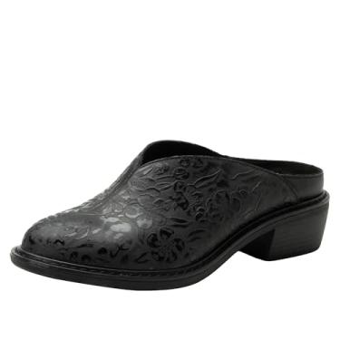 Imagem de Alegria Michy Mule Western Salto de couro aberto nas costas, Loretta Crow, 35