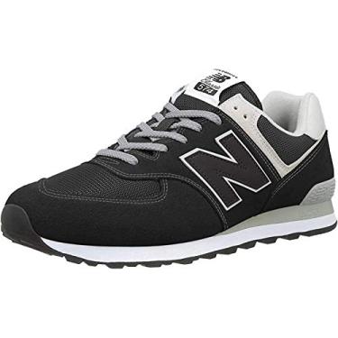 Imagem de New Balance Men's Iconic 574 Sneaker, Black, 9.5 D US