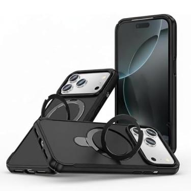 Imagem de KASENOVA Capa magnética para iPhone 17 Pro Max – Compatível com carregamento magnético e sem fio, proteção à prova de choque de grau militar com aderência fosca antiderrapante e biséis elevados da