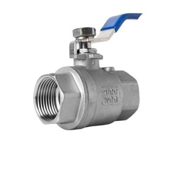 Imagem de 1 peça válvula esférica de aço inoxidável 304 rosca interna média 316L interruptor de válvula 4 em 6 em 2.5 cm DN15(DN80,304)