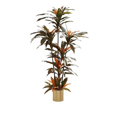 Imagem de SLGGPJBU Plantas falsas planta artificial árvore simulação planta decoração casa planta vaso planta sala de estar quarto mesa decoração árvore falsa plantas artificiais interior fora, 175 cm