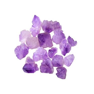 Imagem de Aglomerado de quartzo de ponta de ametista natural 100 g amostra de pedra roxa para casa decoração de aquário de peixes DIY cristais presente doméstico