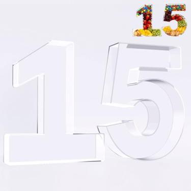 Imagem de Ledido Caixa de tabuleiro de charcutaria com número de acrílico de 25 cm, bandeja reutilizável e preenchível para bolo de doces, lanche de frutas, bandeja de charcutaria de acrílico fácil de limpar