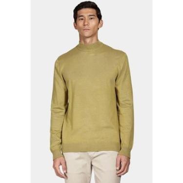 Imagem de Tricot Aramis Manga Longa Gola Midi Viscose Verde Alga-Masculino