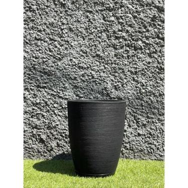 Imagem de Vaso para Plantas Decorativo em Polietileno Coluna Bojo Escovado C/ Pr