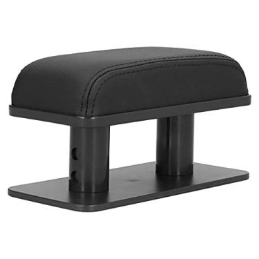 Imagem de KIMISS Almofada de Apoio de Braço Ajustável para Cotovelo Esquerdo para Carro, Modificação Antifadiga e Antiderrapante para Conforto do Motorista (B (preto com bordas pretas))