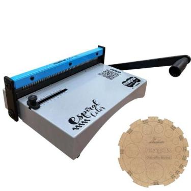 Imagem de Encadernadora Espiral Color Azul Manual A4 Marpax 10fls