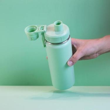 Imagem de Garrafa com Alça e Bico 780ml em Aço Inox Verde - Simas Presentaria