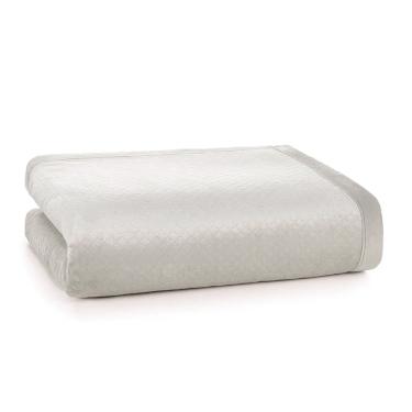 Imagem de Cobertor Queen de Sherpa e Flanel Fleece Karsten 240x260 cm Eliot Seda