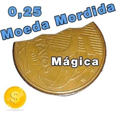 Imagem de Moeda Mordida de R$ 0,25 - Ifcat
