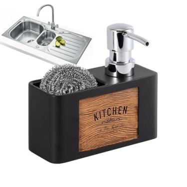 Imagem de Dispensador de para pia de cozinha | Suporte de garrafa com bomba à prova de vazamento, dispensador de louça e - para pia de cozinha, banheiro, balcão, casa de fazenda, sala de casa