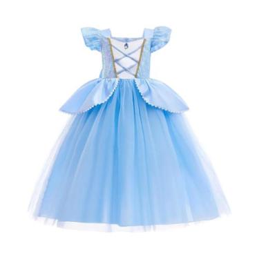 Imagem de Fantasia De Princesa Elsa Anna Para Meninas, Vestido Da Rainha Da Neve