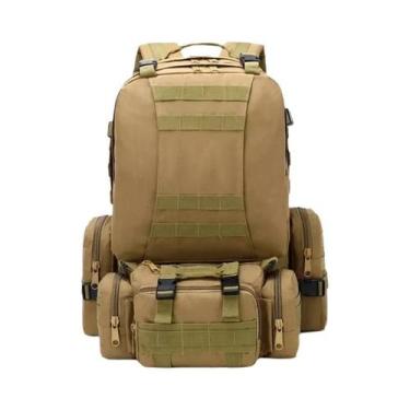 Imagem de Mochila Tática Militar Masculina De Grande Capacidade 55L Para Caminha