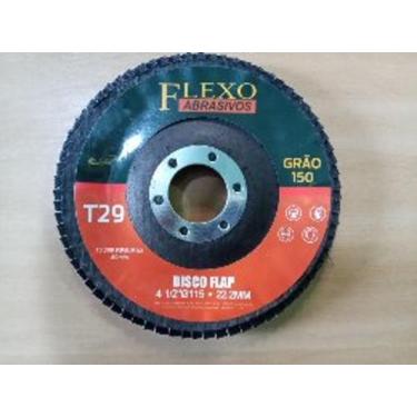 Imagem de DISCO FLAP DE 4 1/2 115mm GRÃO 150 T29 10/UNID. - FLEXO