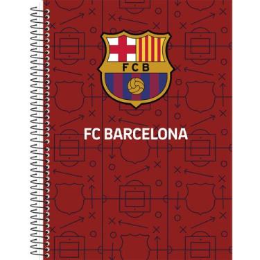 Imagem de Caderno Universitário 1M Espiral Capa Dura 80fls Barcelona, Vermelho