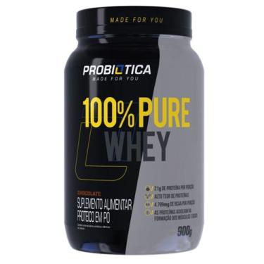 Imagem de Suplemento Em Pó 100% Whey Protein Pote 900gr Probiótica - Probiotica,
