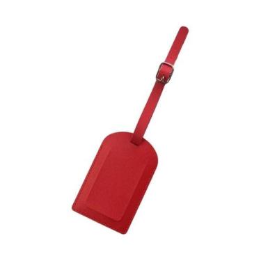 Imagem de Etiqueta De Bagagem De Avião Em Couro PU Macio, Acessório Leve Para Vi