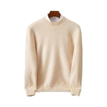 Imagem de Suéter Masculino Oversized De Cashmere, Pullover Com Gola O, Ajuste So