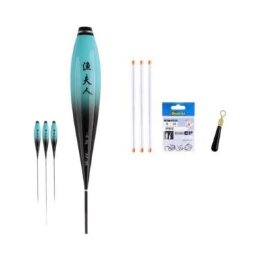 Imagem de Boia Luminosa Nano Para Pesca (3 Peças) Com Tubos, Sem Cauda, Para Rio