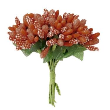 Imagem de 1 Ramo de Pistilo Mini Flor Para Decoração Artesanato 8cm - - Doce Ter